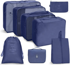 Travel Storage Bag Set Folding Storage Bag, 8 In 1 Toiletry Bag, 9 In 1 Cosmetic Bag, 9 In 1 Toiletry Bag