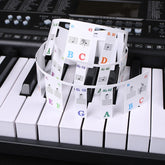 Children Beginner Piano Keyboard Color Stickers Musical Instrument Accessories, Imitation Piano Keys 61 Keys, Piano Keys 61 keys