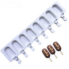 8 Even Silicone Ice Cream Mold Creative Handmade Ice Cube Mold, 8 Even Ice Cream Mold