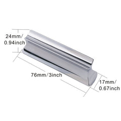 Metal Zinc Alloy Solid Guitar Slider Folk Slide Block, Metal 70mm(Silver), Metal 70mm(Gold)