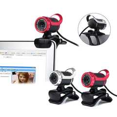 HXSJ A859 480P Computer Network Course Camera Video USB Camera Built-in Sound-absorbing Microphone, Red, Black, No Camera Function Black, No Camera Function Red