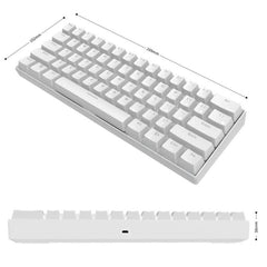 RK61 61 Keys Bluetooth / Wireless Dual Modes Tablet Mobile Gaming Mechanical Keyboard, Cable Length: 1.5m, Tea Shaft, Green Shaft, Red Shaft