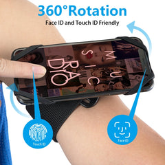 Detachable Rotating Arm Wristband Sports Mobile Phone Case Suitable For 4.5-7 Inch Mobile Phones, 2 In 1