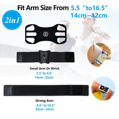 Detachable Rotating Arm Wristband Sports Mobile Phone Case Suitable For 4.5-7 Inch Mobile Phones, 2 In 1