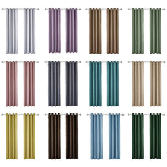 High-precision Curtain Shade Cloth Insulation Solid Curtain, 52x84(132x213), 52x95 Inch(132x240CM)