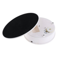 30cm 360 Degree Electric Rotating Turntable Display Stand Video Shooting Props Turntable for Photography, Load 4kg, US Plug(White + Black), 30cm (W+B), 30cm (B)
