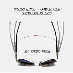 Men Oversized Aviation Metal Frame Spring Temple Polarized Sunglasses Male Pilot Male Driving Sun Glasses, Black Frame, Gun Grey Frame, Coffee Frame, Silver Frame