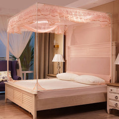 Household Free Installation Thickened Encryption Dustproof Mosquito Net, 120x200 cm Full Bottom, 150x200 cm Full Bottom, 180x200 cm Full Bottom, 180x220 cm Full Bottom, 200x220 cm Full Bottom, 120x200 cm Bed Back