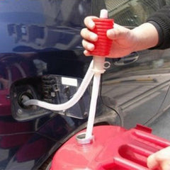 Creative Hand Manual Gas Oil Water Liquid Transfer Pump Siphon Hose for Car Motorcyle Truck Car Liquid Pump, Red
