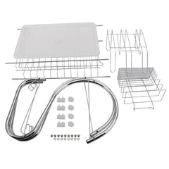 2 Tiers Kitchen Dish Drying Rack Drainer Dryer Tray Cultery Holder, Cultery Holder