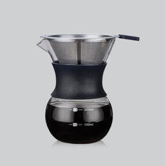 High Temperature Resistant Coffee Maker, 200ml With Strainer, 400ml With Strainer, 200ml Without Strainer, 400ml Without Strainer