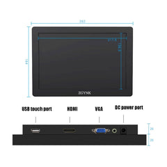 ZGYNK KQ101 HD Embedded Display Industrial Screen, 10 inch Embedded, 15.6 inch Embedded, 10 inch Resistive, 15.6 inch Resistive, 10 inch Capacitive, 15.6 inch Capacitive