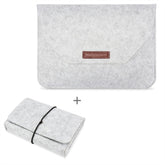 Portable Air Permeable Felt Sleeve Bag for MacBook Laptop, with Power Storage Bag, 12 inch, 13 inch, 15 inch, 11 inch