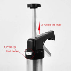 Multi-Function Stainless Steel Piping Gun Set Cookie Biscuits Hand Pressing Biscuit Machine Household DIY Baking Tools, 16 in 1(Silver)