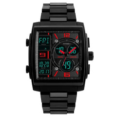 SKMEI 1274 Men Fashion Electronic Watch Multifunctional Outdoor Sports Watch, Red, Blue, Black, Golden