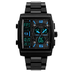 SKMEI 1274 Men Fashion Electronic Watch Multifunctional Outdoor Sports Watch, Red, Blue, Black, Golden