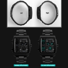 SKMEI 1274 Men Fashion Electronic Watch Multifunctional Outdoor Sports Watch, Red, Blue, Black, Golden