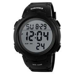 SKMEI 1068 Men Waterproof Outdoor Sports Digital Watch Student Fashion Watch, Red, Green, Blue, Black, Titanium, Golden, ArmyGreen