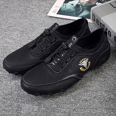 Spring And Summer Men Casual Octopus Peas Lazy Shoes Breathable Leather Shoes, 47, 48, 38, 39, 40, 41, 42, 43, 44, 45, 46