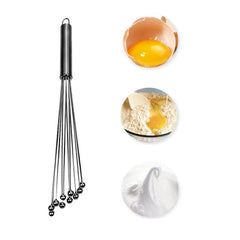 Manual Whisk Stainless Steel Glass Bead Egg Whisk Kitchen Household Hand-Held Baking Tools Type A 12 Inch, Type A 12 Inch, Type A 10 Inch, Type B 12 Inch, Type B 10 Inch, Type C 12 inch, Type C 10 Inch