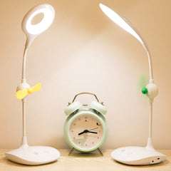WS-8010 LED Fan Desk Lamp Bedside Desk USB Folding Desk Lamp, Water Drop, Ring, Pen Holder White Fan Blade, Pen Holder Yellow Fan Blade, Pen Holder Blue Fan Blade, Pen Holder Green Fan Blade