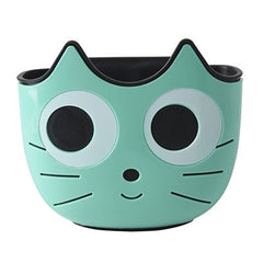 Kitchen Cartoon Multifunctional Sink Drain Hanging Bag Adjustable Buckle Bathroom Storage Basket, Pink, Blue, Green