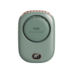 DQ203 Lazy Hanging Neck Fan USB Mini Desktop Large Wind Fan, White, Pink, Green