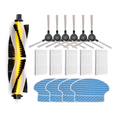Sweeping Robot Accessories For Proscenic 780T 790T Specification:, 1 Main Brush+3 Pair Side Brush+5 Filter+4 Rag, Main Brush, 2 Side Brush, Filter, Rag