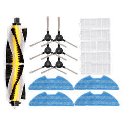 Sweeper Accessories For Proscenic 811GB 911SE, Specification:Rag, 1 Main Brush+3 Pair Side Brush+5 Filter+4 Rags, 1 Main Brush, 4 Side Brush, 2 Rag