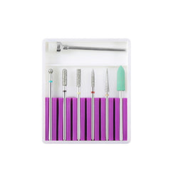 Nail Art Ceramic Tungsten Steel Alloy Grinding Heads Set Grinder Polishing Tool, GH-01, GH-06