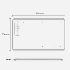10Moons G12 Digital Board Can Be Connected To Mobile Phone Hand Drawn Board Computer Painting Board Network Class Input Panel, G12