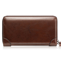 WEIXIER W88 Handbags Men Pu Hand Tested Handbags Multi-Function Wallet, Black, Brown