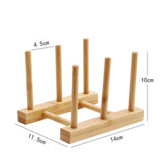Multi-Purpose Bowl Disc Rack Kitchen Drain Rack Bamboo Tableware Storage Rack, Layer (specification): 2 Grid, 2 Grid, 4 Grid, 7 Grid, 8 Grid