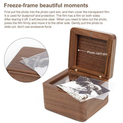 Frame Style Music Box Wooden Music Box Novelty Valentine Day Gift,Style:, Walnut Gold-Plated Movement, Maple Gold-Plated Movement, Rosewood Gold-Plated Movement, Maple Red-Bronze Movement, Walnut Red-Bronze Movement, Rosewood Red-Bronze Movement