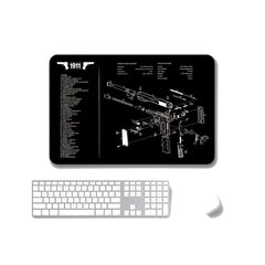2 PCS Heat Transfer Non-Slip Single-Sided Office Gaming Mouse Pad, 4mm, 5mm
