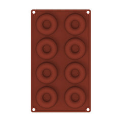 Oven Baking Tools Silicone Cake Donut Mold, 8 Even Brown, 6 Even Blue, 6 Even Purple, 6 Even Green, 6 Even Orange, 6 Even Yellow, 6 Even Red