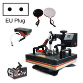 WL2938T 1200W 5 in 1 Heat Transfer Machine For T-Shirt Printing Heat Transfer Machine, EU Plug, 1200W