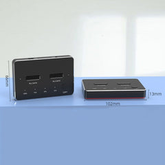 M.2 Double Disk Mobile Hard Disk Base SATA / NVME Solid State Hard Disk Box, M.2 SATA (Gray + Blue), M.2 NVME (Black + Red)
