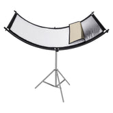FOMITO U-Shaped Curved Photo Studio Reflector Board 4 In 1 Gold Silver White Black Reflective Board, U-Shaped 4 in 1