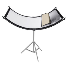 FOMITO U-Shaped Curved Photo Studio Reflector Board 4 In 1 Gold Silver White Black Reflective Board, U-Shaped 4 in 1