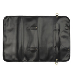 WESSLECO Chef Knife Storage Bag Portable Roll Knife Storage Bag, Portable Roll Black, WESSLECO Brown