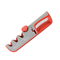 4- In-1 Adjustable Manual Knife Sharpener Multifunctional Knife Sharpener, 4 in 1 (Black Red), 4 in 1 (Gray Red)