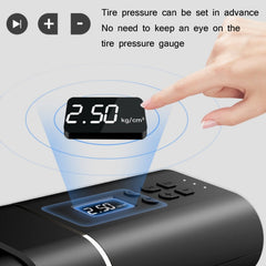 YANTU A31 Car Smart Digital Display Air Pump Electric Portable Tire Pump, Specification:, A31 Wireless Version Black
