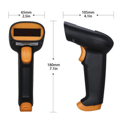 Express Barcode Scanner With Storage USB Wireless Scanner, Specification:, Red Light, Two-dimensional