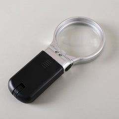 Th7006 Multi-Function Folding Magnifying Mirror With LED Lamp Hold Bracket Two-Purpose Reading Repair Acrylic 3 Times Magnifier, Th7006