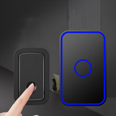 CACAZI A19 One Button Three Receivers Wireless Music Doorbell without Battery, 1 For 3 US, 1 For 3 EU, 1 For 3 UK