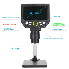 G1000 Digital Microscope HD Mobile Phone Repair Electron Microscope, Aluminum Plastic Bracket, Aluminum Alloy Bracket
