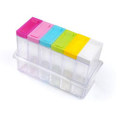6 PCS/Set Transparent Spice Seasoning Box Storage Bottle, Seasoning Box Storage Bottle(6 PCS)