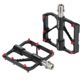 1 Pair PROMEND Titanium Axle Carbon Tube Bicycle Pedal Mountain Bike Road Bike 3 Palin Pedal, PD-M86C-TI