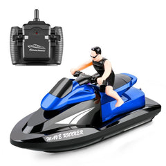 809 2.4G Remote Control Motor Speed Boat High Speed Electric Yacht Model Children Water Toys, Specification, Single Battery (Red), Single Battery (Blue)